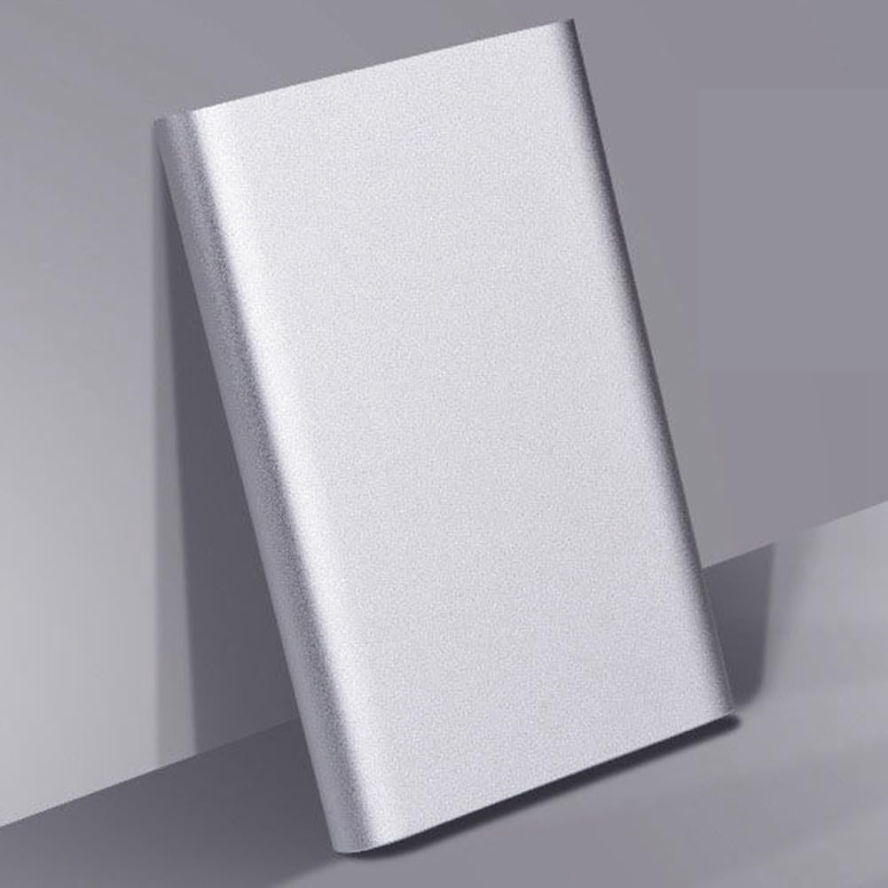 Bloepum 2.5Inch External Mobile Hard Disk High Speed USB 3.0 640GB Storage Portable Hard Disk for Laptop Desktop PC Easy Install Easy to Use Silver