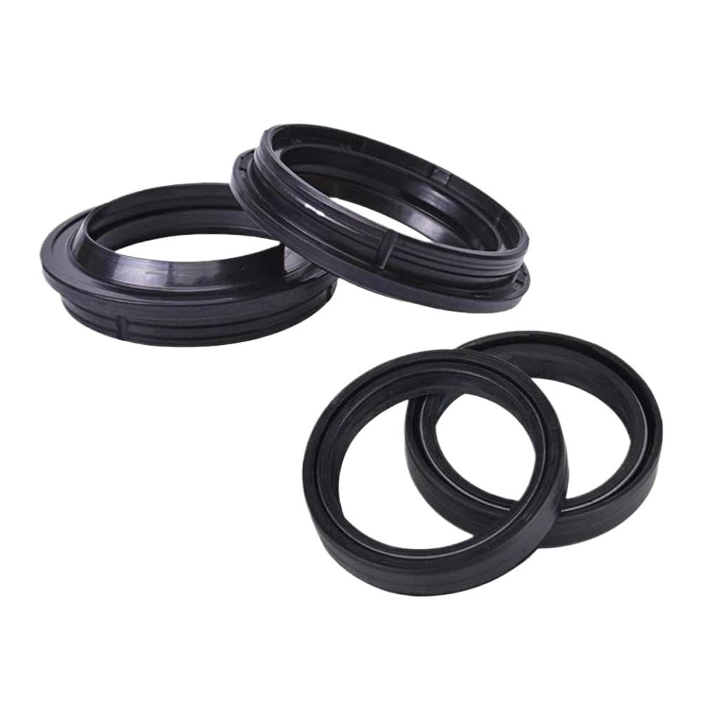 Kit paraolio forcella anteriore per moto in gomma nera resistente alla temperatura per ammortizzatore
