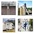 elfinrm Folding Telescoping Ladder Aluminum Extendable Ladder 14.5FT Collapsible Ladder One Button Retraction Ladder Multi-Use, 330 Lb Capacity