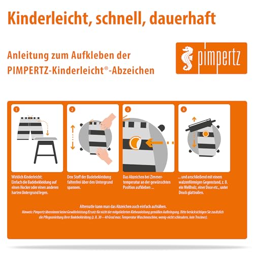 Seepferdchen® das Frosch Abzeichen zum Aufkleben | Frosch Abzeichen | kinderleicht zum Aufkleben