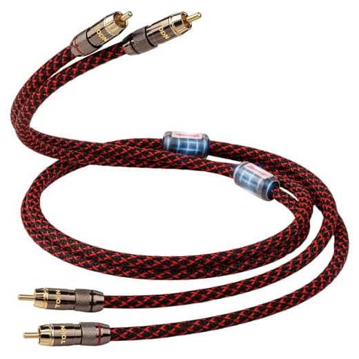 TODN 4-Core Audiophile RCA Cables