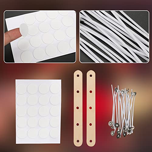 Stampo per Candele in Silicone 6 Pezzi, Stampi per...