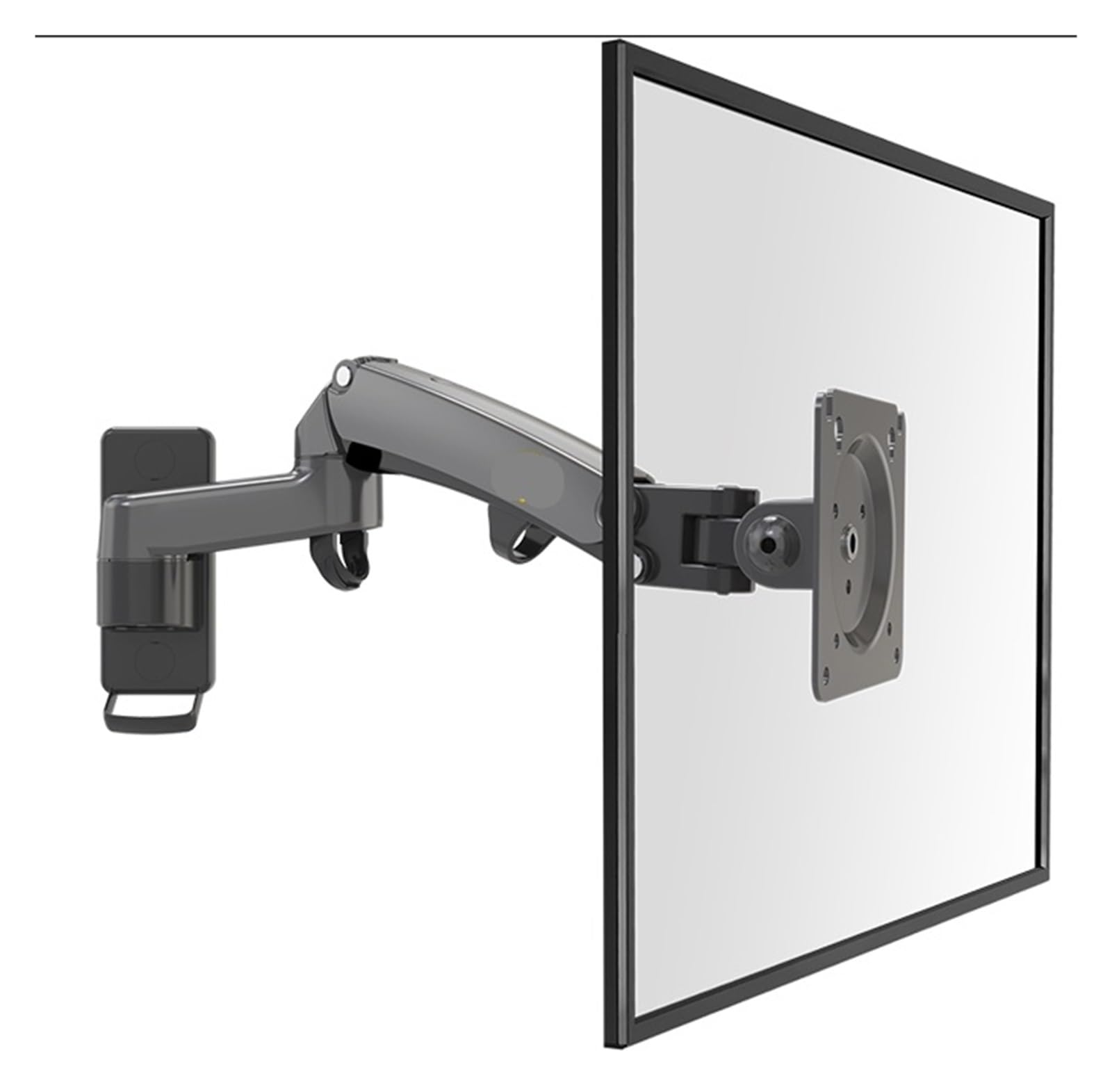 Support mural écran LED F150 bras gaz vesa 100x100 charge 12kg