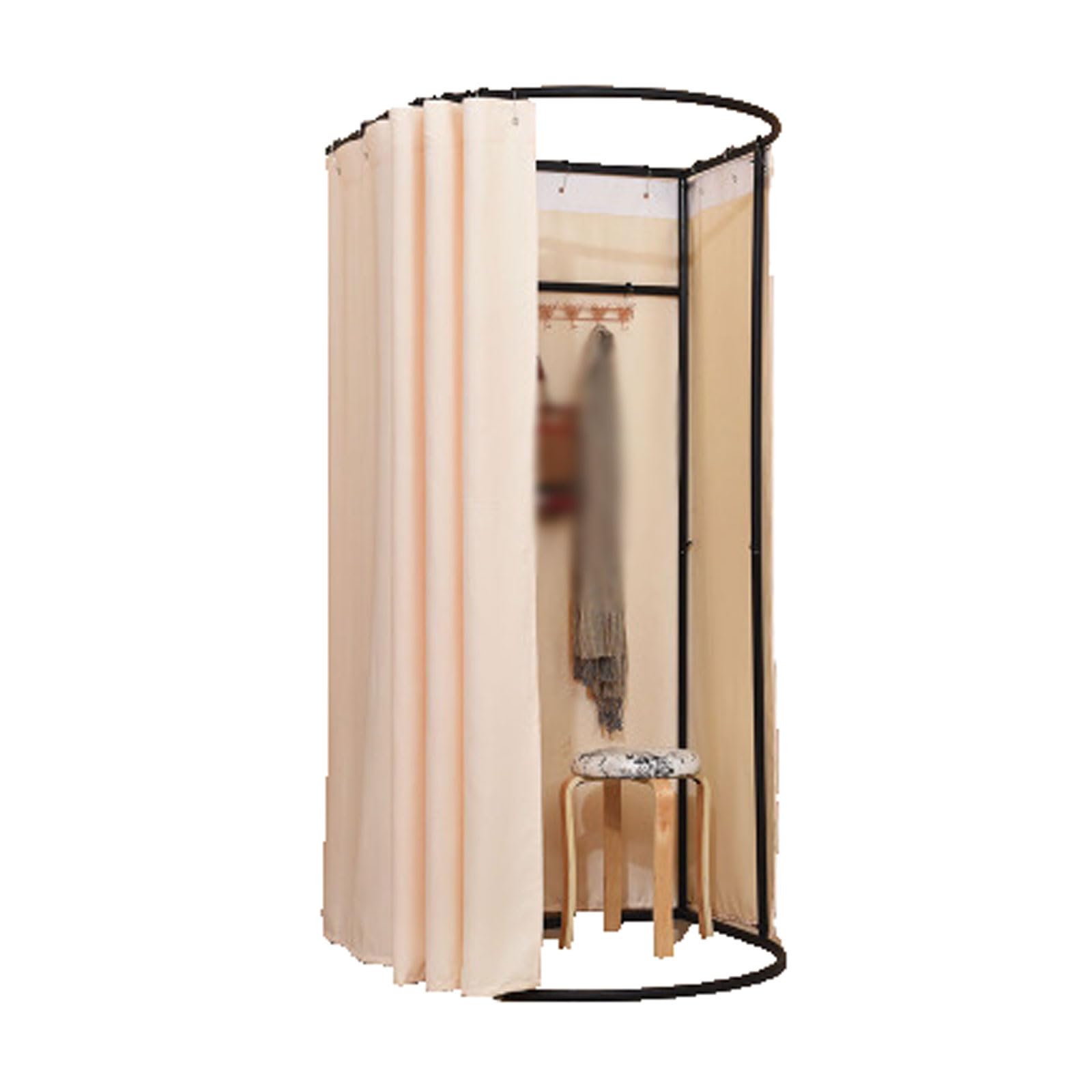 Cabine d'essayage en magasin de vêtements amovible rideau opaque