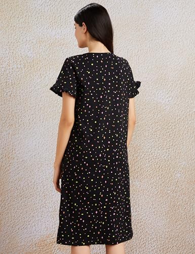 Image of Amazon Brand - Symbol Women Cotton Knee Length Regular Fit Nighty | Night Dress (Available in Plus Sizes)