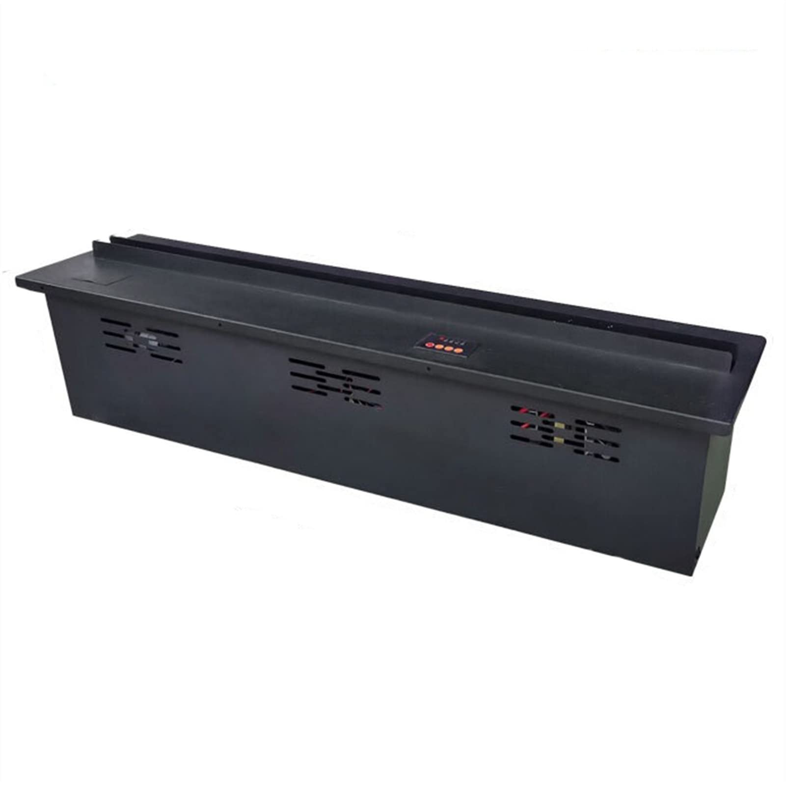 Decorative Electric Fireplace Recessed Electric Fireplace with Realistic Flame, Ultra Thin Indoor Electric Fireplace with Key Control Panel and Remote Control, Adjustable Flame Electric Fireplace