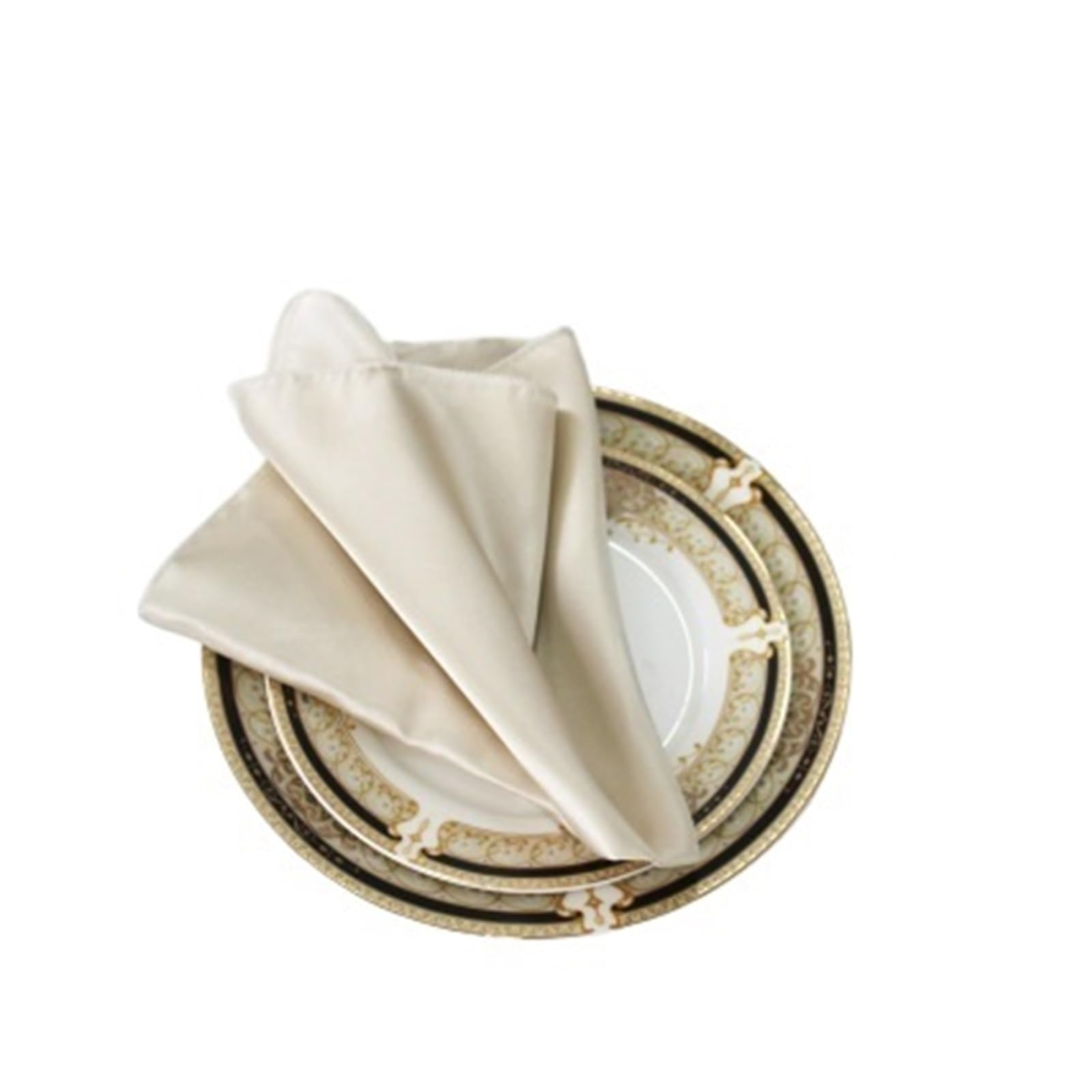Cloth Dinner Table Napkins, Satin Dinner Napkins Wedding Multicolor3pcs(Sky Blue)
