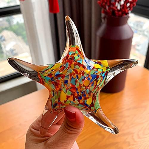 Besot - Crystal Glass Starfish Figurines Table Ornament Sculpture Wild Life Figurine Handmade Crafts in Blown Glass Art Home Decor Gift (Dolphin)