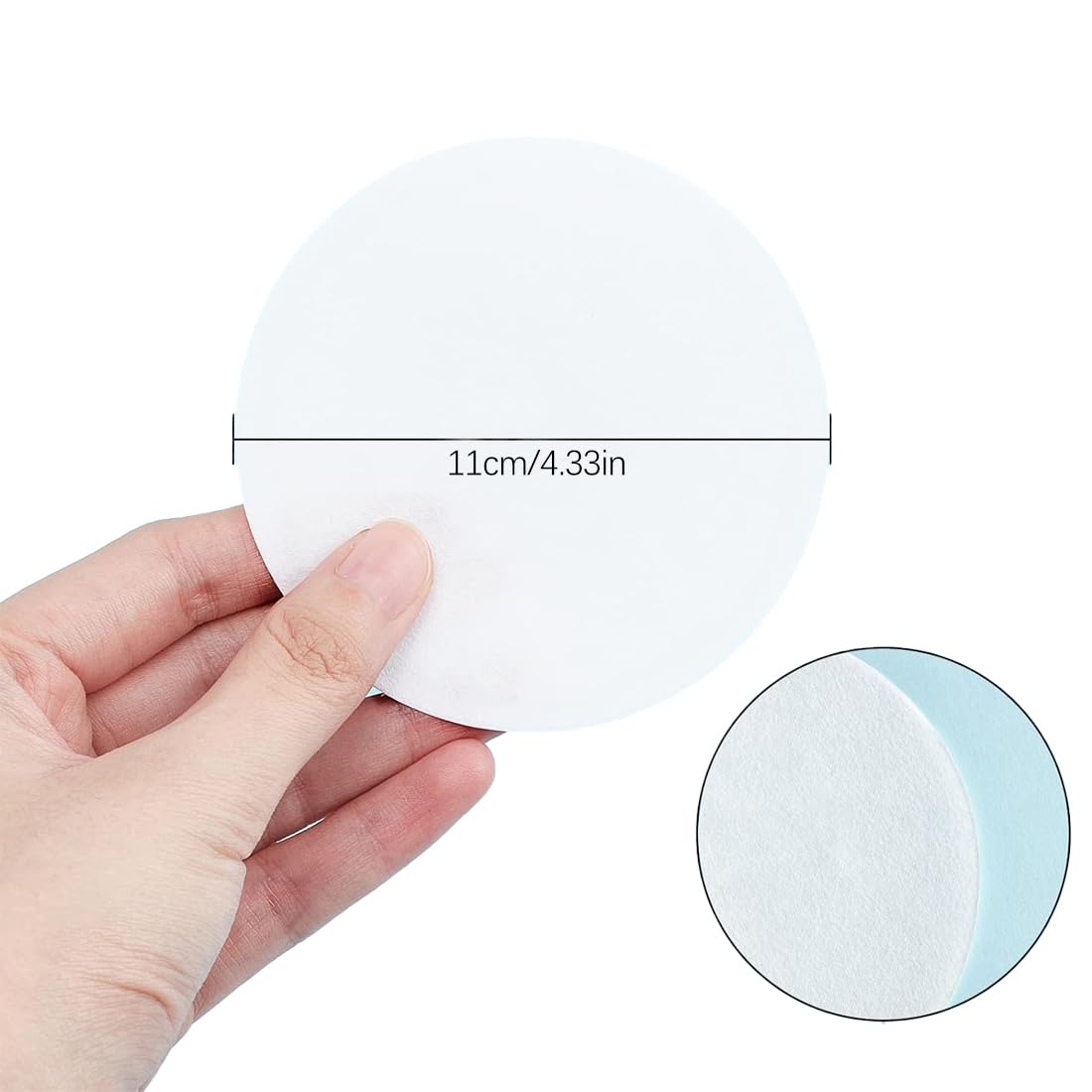 100 Pcs Papier Filtre Qualitatif Débit Moyen Feuilles de Papier Filtre de Laboratoire à Débit Moyen 11 cm Dia Laboratoire Filtration Fournitures de Laboratoire Filtre Papier Rond