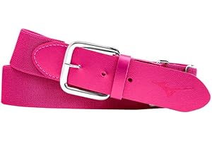 Mizuno Classic Elastic Pink Baseball Belt: Youth and Adult