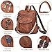 Rcrirth PU Leather Backpack Purse for Women | Fashion Tassel Ladies Purse Backpack Handbags Crossbody Shoulder Bag Suitable for Travel, Weekend Vacations, and Daily Use (Brown)