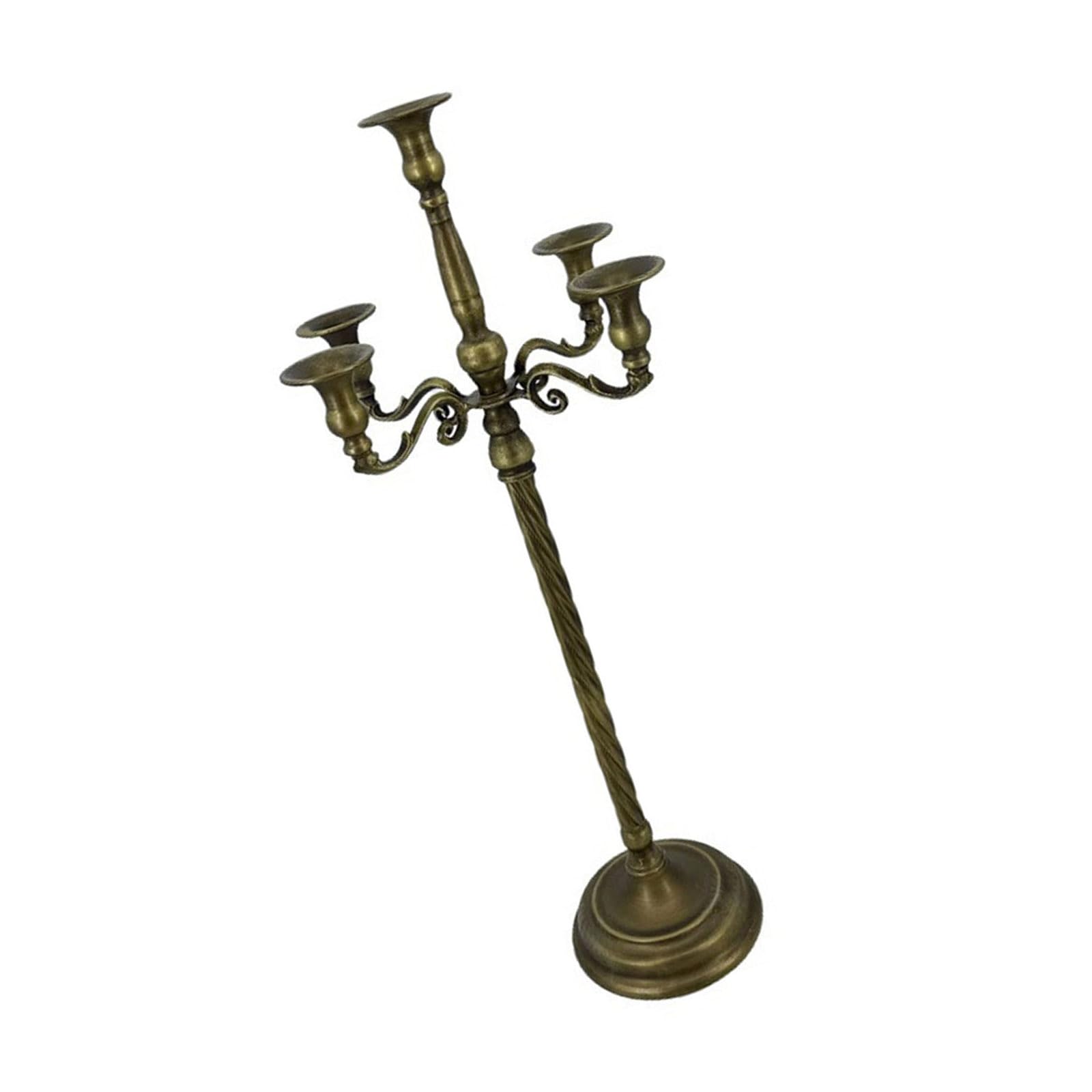 Decorative Stands Iron Taper Holders Candelabra Retro Candlestick for Wedding, Table Centerpieces Iron Taper