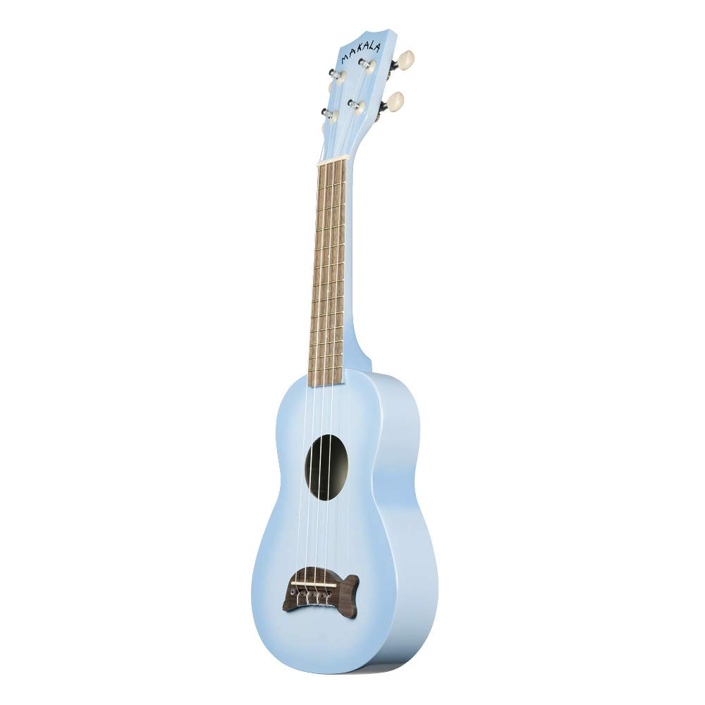 Kala Light Blue Burst Dolphin Makala Soprano Ukulele - MK-SD/LBLBURST Bundle with a Tuner and Polishing Cloth - Image 4