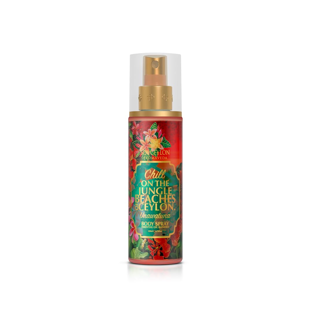 Spa Ceylon Unawatuna Body Spray | Women's Fragrance Spray | Floral and Fruity | Refreshing Beach Summer Fragrance | 200ml