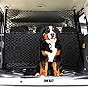 Couche Double Filet Coffre Voiture, Animaux Portable Filet Voiture pour Chien, Universelle pour Voiture Séparation pour Chien Chat Filet,120x85cm