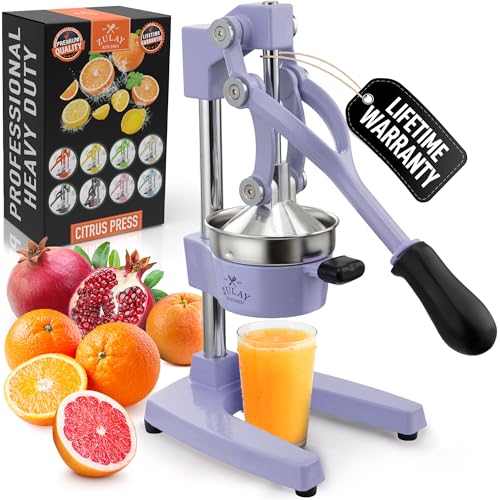 Image of Zulay Kitchen Cast Iron Juicer - Heavy Duty Manual Juicer with Detachable Strainers for Easy Cleaning, Orange Juice Press for Citrus Fruits, Perfect for Bartenders, Juice Lovers & Health Enthusiasts