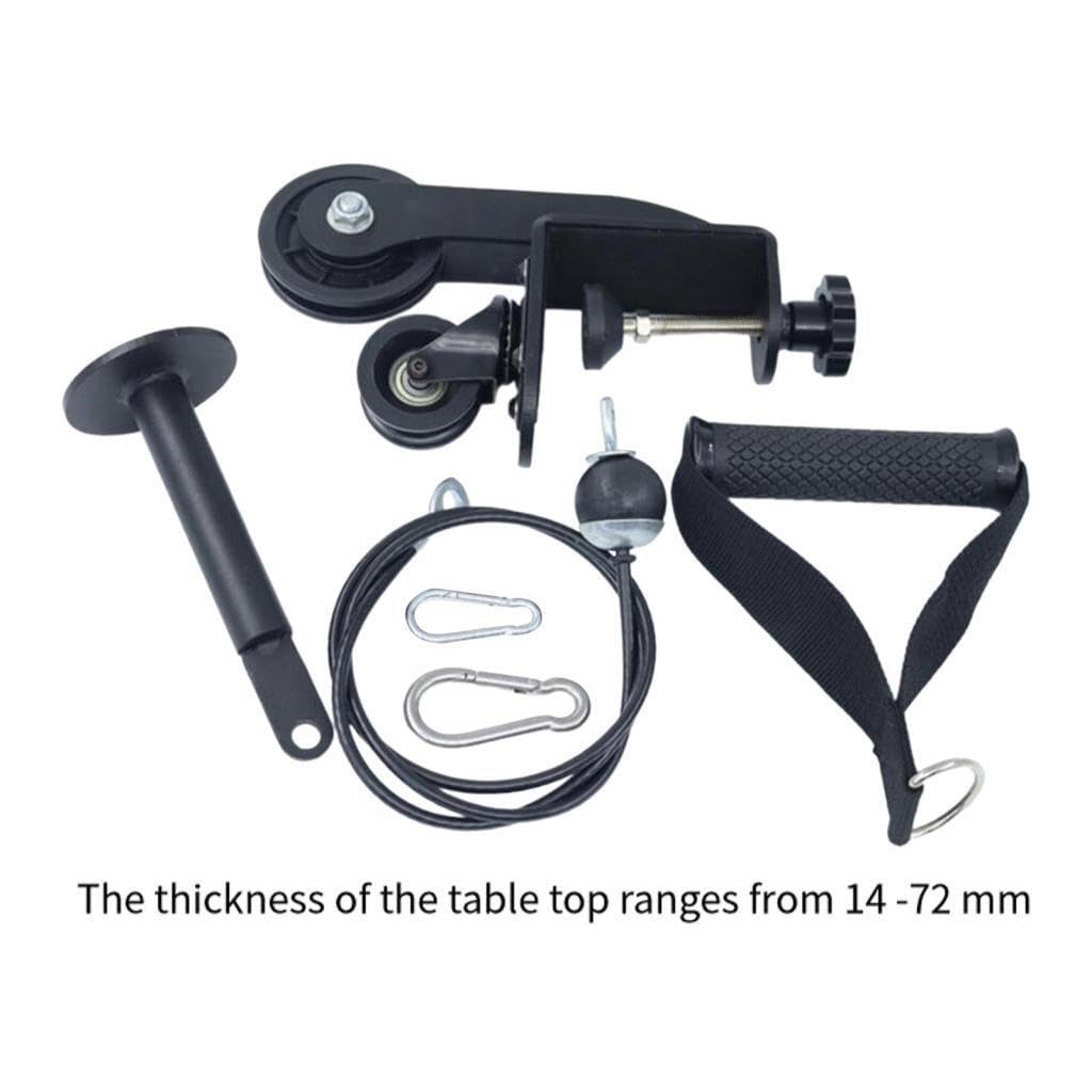 Sangle de bras de fer et poulie de musculation, accessoires pour un équipement de fitness polyvalent à domicile : musculation des biceps, entraînement des -bras, etc.