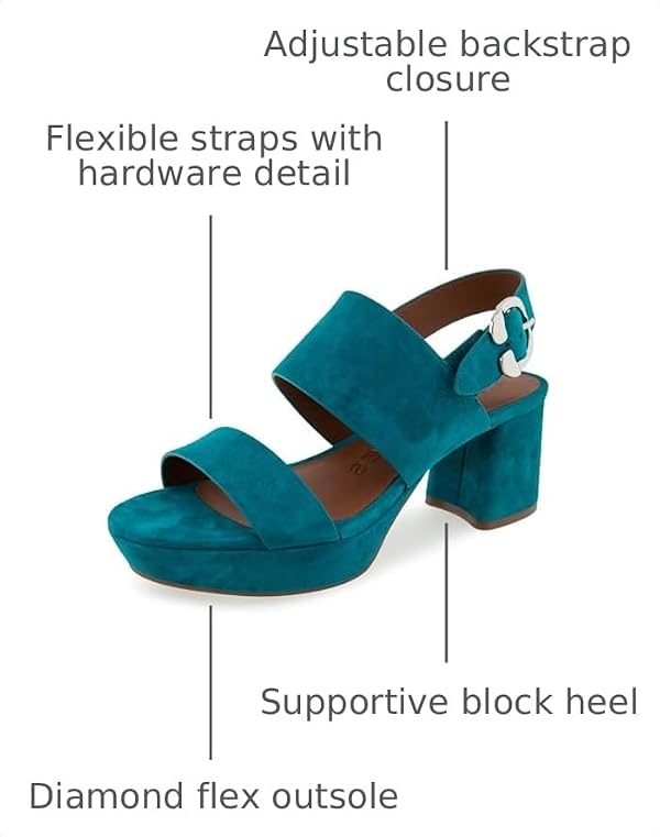 Aerosoles Women Camera Teal Suede 7.5 Medium by Aerosoles - Image 3