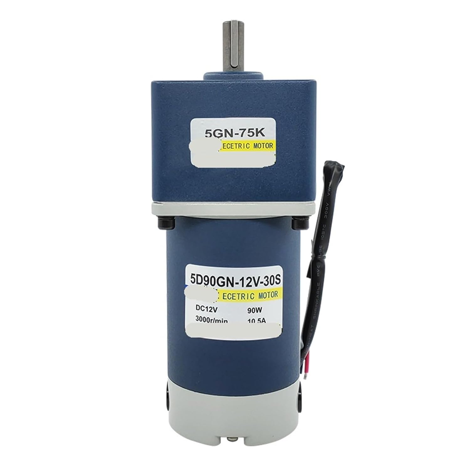 5D90GN DC Gear Motor 90W High-Power Low-Speed 24 Permanent Magnet Speed Regulation Electric Device 1Pcs(12V+24V【100K-21R/32R】)