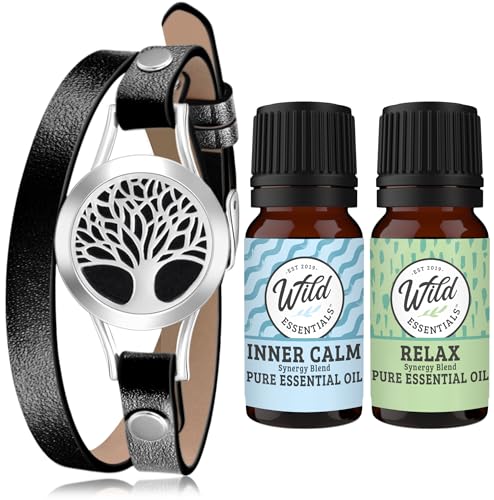 Pulsera difusor aromático eléctrico ajustable con 2 aceites 10ml