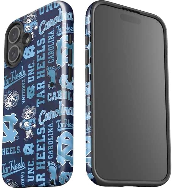 Skinit Impact Phone Case Compatible with iPhone 16 - Officially Licensed University of North Carolina Tar Heels Design