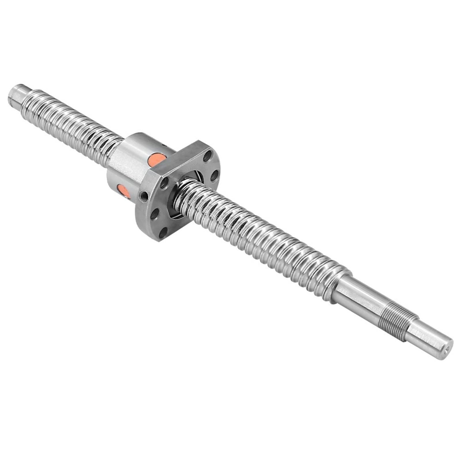 Zestaw śrub kulowych, SFU2010 BK15 BF15 Śruba kulowa 20x10mm prawa C7 Walcowana z nakrętką kołnierzową, wiele rozmiarów(1000mm)