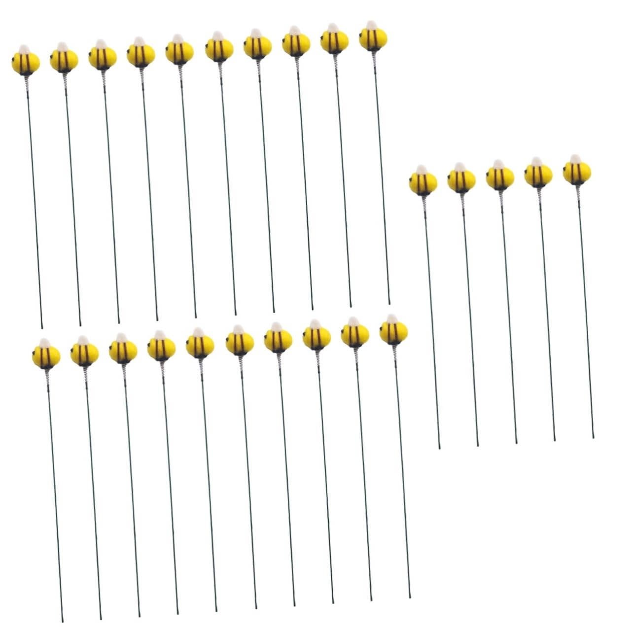 Milisten 5 Sätze Grüne Pflanzendekoration House Decoration Garden Decor Gartenaccessoires Bienen Dekoration Gartenzubehör Blumenbeet- Außendekoration Nicht Gewebt 5 Stück * 5