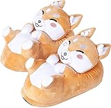 corimori Akito el Perro Shiba Inu Zapatillas De Casa Niños (10 + Modelos) Talla Única 25-33,5, Color Beis (1847)