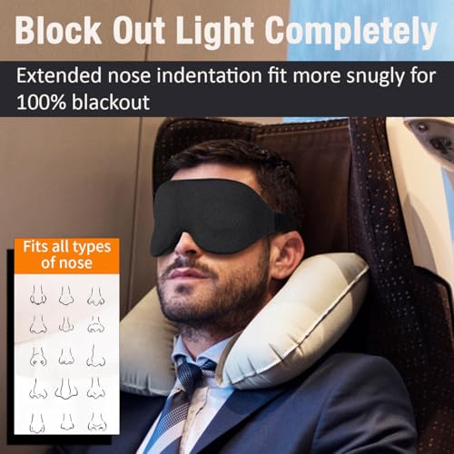 Lyrovo 3D Contoured Eye Mask photo 3