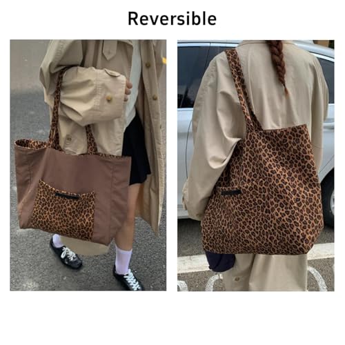 Bolso Tote Leopardo Oversize para Mujer miniatura 4