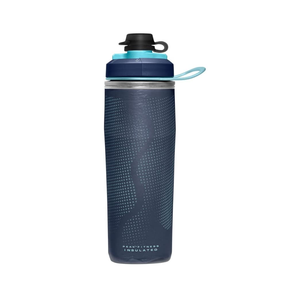 CamelBak Peak Fitness Chill Insulated Gym Water Bottle - Squeeze Bottle - 17oz, Navy/Blue