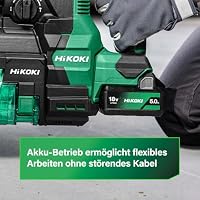 HIKOKI Akku Bohr- und Meißelhammer DH1826DA, Aufnahme: SDS-plus (18V, Leerlaufdrehzahl 0-4300 min-1,Schlagenergie: 3,2 J, Brushless Motor, plus Zubehör, OHNE Akku, Ladegerät und Transportkoffer. – Ansicht 6