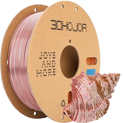 Image of 3DHoJor Silk PLA Filament 1.75mm Gold Silver Copper Triple Color PLA 3D Printer Filament 3 in 1 Coextrusion 1KG Spool(2.2lbs) 3D Printing Filament Dimensional Accuracy + /- 0.03mm
