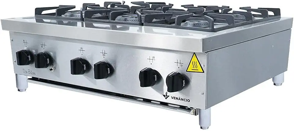 Fogão Industrial de Mesa 6 Bocas Don Bidone
