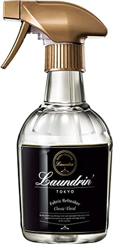 Spray refrescante para telas Laundrin - Floral clásico, eliminador de olores de 300 ml | Eliminador de olores de mascotas para el hogar, spray de tela esencial para colchones, cortinas, sofás, alfombras, muebles y ropa de cama
