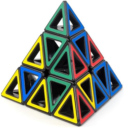 Meffert's Hollow Pyraminx - The Original Transparent Tetrahedron Brainteaser Puzzle from Recent Toys - Travel Friendly Fun for Ages 9 to Adult