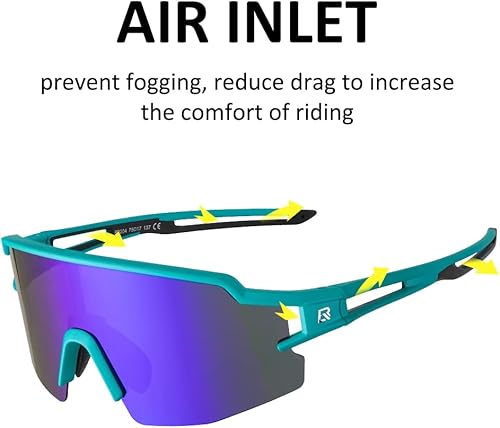 Miniatura 4 de ROCKBROS Gafas de sol polarizadas para hombres y mujeres protección UV gafas de sol deportivas