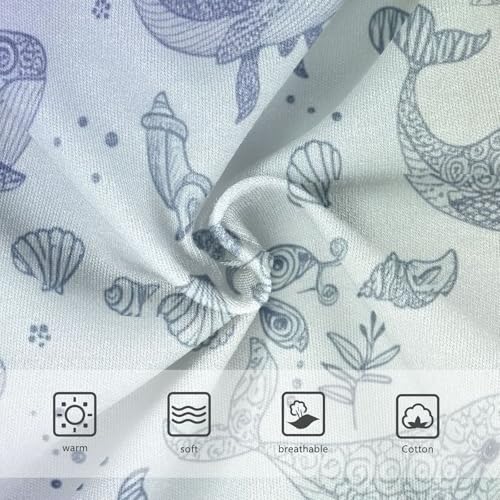 Toddler Girls Underwear 2t Cotton Little Girl Panties Fancy Kids Briefs Undies Cute Whales Pastel3