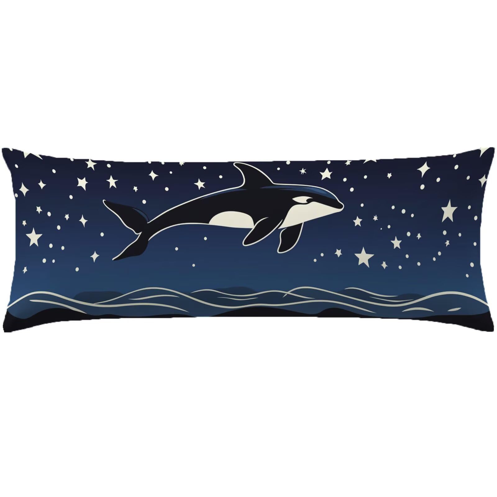 Poszewki na poduszki do łóżka 60 x 180 cm poszewki na poduszki granatowe poszewki na poduszki do łóżka czarny aksamit poszewki na poduszki na sofę, miękki dwustronny nadruk poszewka na poduszkę z