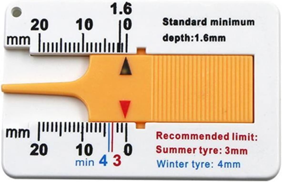 Measuring Wheels Automobile Wheel tire Depth Gauge, tire Gauge, Depth Indicator, Instrument, Motorcycle Trailer Measuring Tool.