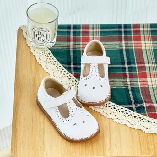Image of GINFIVE Toddler Girls Mary Jane School Oxford Dress Flat Shoes for Wedding