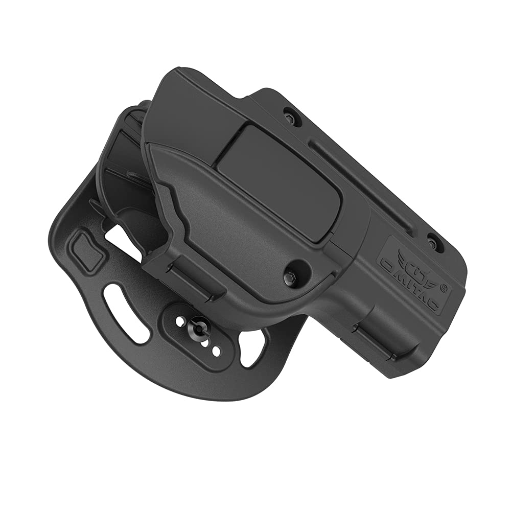 Kabura Wiosłowa G17 Owb Polimerowa Kabura do Glock17 Glock22 Glock31 Gen1-4 G17 Gen5 Otwarta Kabura do Noszenia na Zewnątrz Pas Poziom II Retencja Praworęczna Taktyczna Kabura na Broń