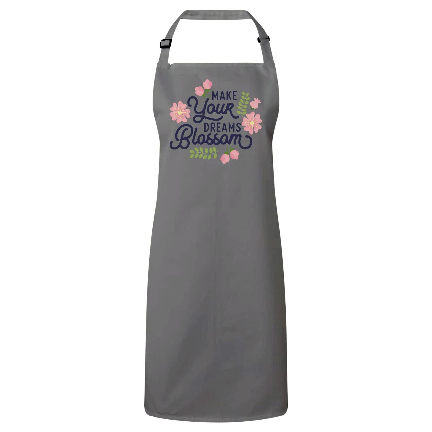 Tablier cuisine gris idée cadeau originale avec message de motivation