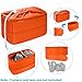 Neewer Shock-Mount Camera Bag, Foldable, Padded, Divider, Inserts, Protective case for Sony, Canon, Nikon DSLR Camera or Flashlight (Orange).