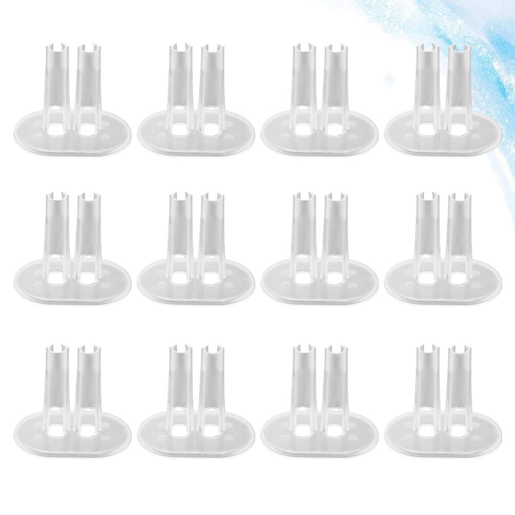 Exceart supporto trasparente per bambole 12 pezzi piedini integrati 18-30 cm