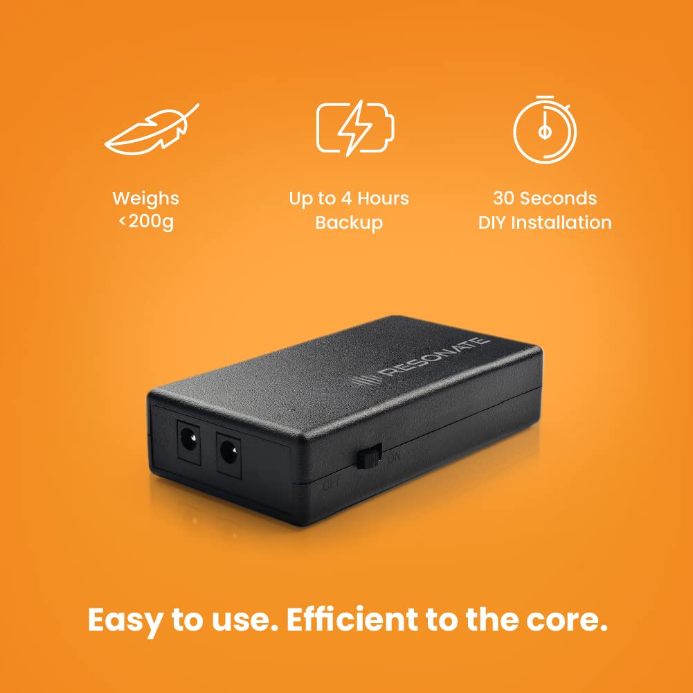 Buy RESONATE RouterUPS CRU9V, UPS for WiFi Router | Up to 4 Hours Power ...