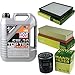 Produktbild QR-PARTS 69364103 Filter Set Inspektionspaket 5 Liter Liqui Moly Motoröl Top Tec 4200 5W-30 MANN-FILTER Innenraumfilter Luftfilter Ölfilter