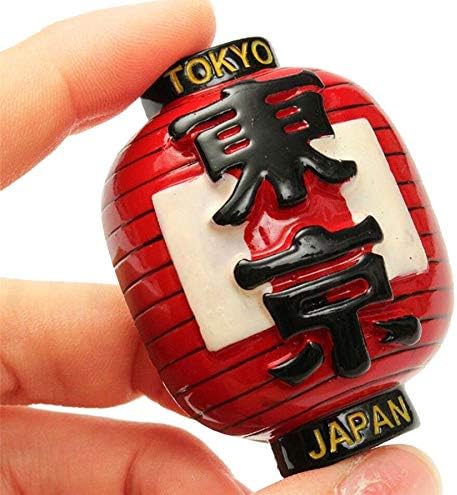 EatingBiting Tokyo Red Lantern Japan World Fridge Magnet 3D Resin Collection Travel Souvenir Tourist Gift Home and Kitchen Decoration Refrigerator Magnetic Sticker Decoration Refrigerator Gift