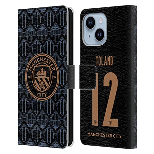 Coque Man City FC iPhone 14 Plus étui portefeuille pour les jours de match