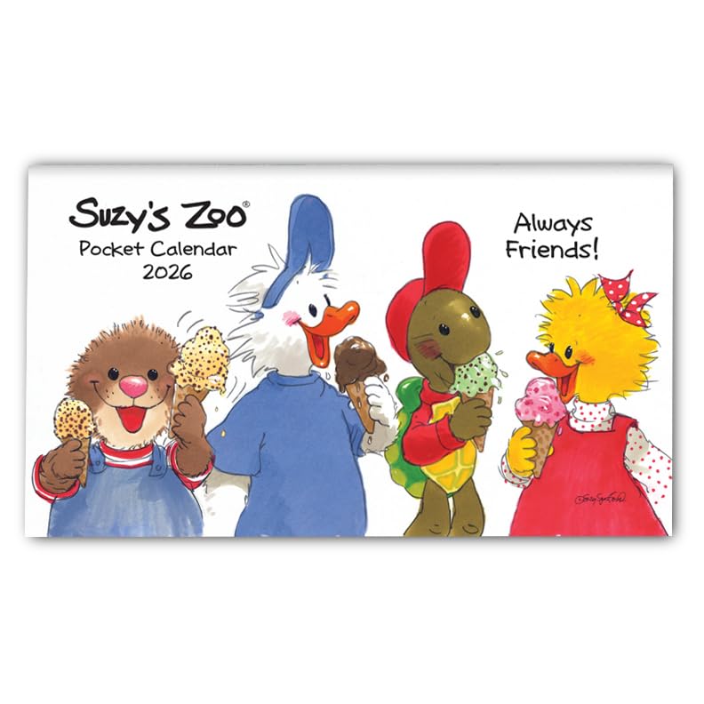 2026 Suzy's Zoo Pocket Calendar (4x7)